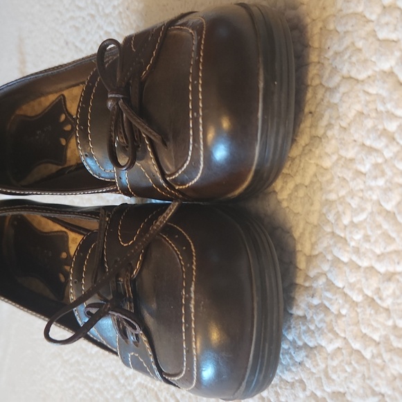 Vintage 90's Y2k Mudd Faux Leather Mary Jane Platform Heels Bowtie Detail - Picture 5 of 12